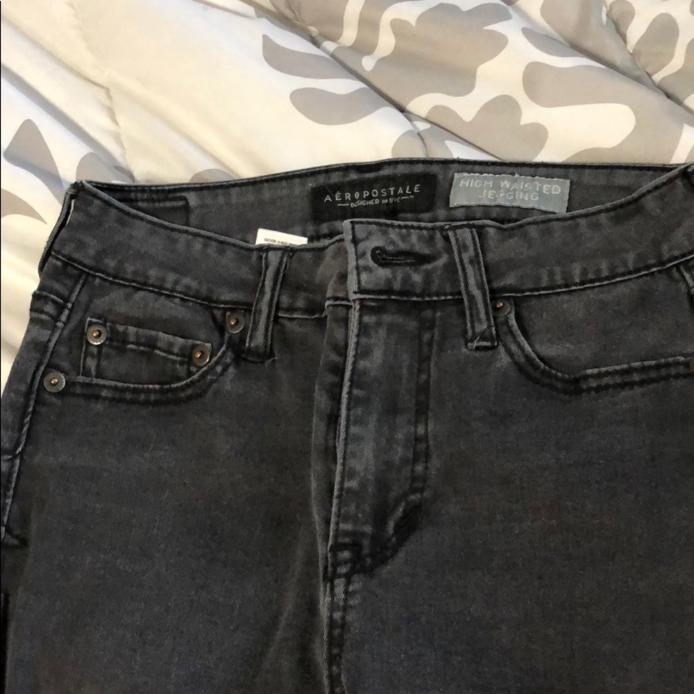 Light washed black khakis